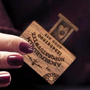 Mini Ouija Bảng Có Ngăn Kéo Bằng Gỗ Tinh Thần Bảng Với Planchettes Cho Tình Yêu Cảm Xúc Trang Trí Nhà Cửa Hình Nhỏ