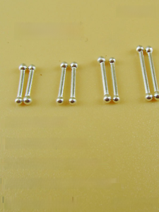 Hypoallergenic Invisible Silver Earrings Mini Ear Bone Studs Nose Lip Studs for Work School Pure Silver Ear Bars Fashion Jewelry