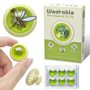 Wearable Mosquito Repellent Clip Natural Plant Essential Oil Anti Mosquito Outdoor Camping Hiking Kids Adults
