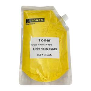 ผงหมึกสำหรับเติม TN619 BK C M Y (500G) สำหรับ Konica Minolta Bizhub PRESS C1060/C1070/C2060/C2070/C3070/C3080/C4070/C408