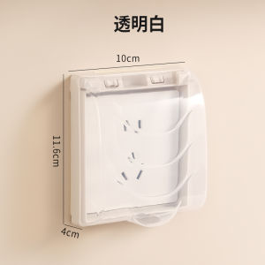 Hộp Chống Thấm Nước Tự Dính 86 Loại Hộp Trong Suốt Chống Bắn Tung Tóe Phòng Tắm Ổ Cắm Điện Nắp Che Chống Thấm Nước Nút Bám Dính