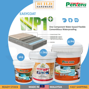PENTENS 6kg/11.5kg/22.5kg EASYCOAT WP1+ One Component Water-Based Flexible Cementitious Waterproofing 單液防水材 Simen Kalis Air