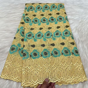 Unique Swiss Voile Lace Fabric High Quality African Cotton Stones Lace Fabric For Elegant Women Party Wedding Dress Sewing 2026