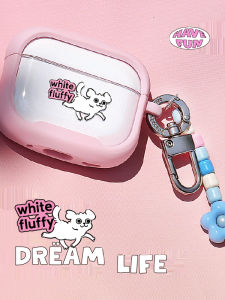 PAPAPA Manufacturing Bureau Original Design Cute Illustration Colorful Macaron Transparent Airpods Pro2 Case 4th Gen Protective Cover Shell