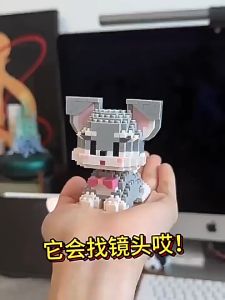 MEKANSM  3D Model Anak Anjing DIY Dog Building Bricks  Block Susun Balok Blok Mainan Anak Hadiah