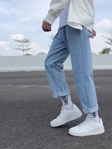 celana jeans longgar pria korea biru sedang celana panjang celana pria celana standar pria celana lebar pria Jeans lurus gaya Korea celana longgar pria celana jeans jumbo celana jeans murah korea fashion celana jeans standar wanita oversize