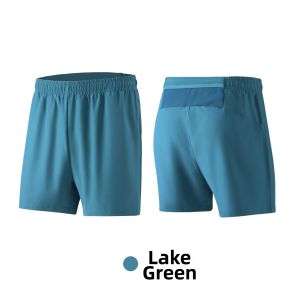 Quick-Dry Breathable Running Training Shorts Multiple Pockets 3/4 Length