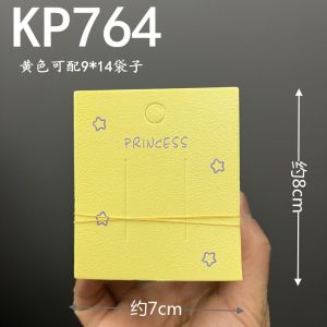 One Hundred Candy-Colored Princess Hair Clip Packaging Cardboard Stall Hair Accessories Hairpin Tag Card