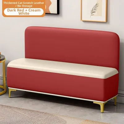 Modern Minimalist Backrest Sofa Bench Bedroom Seatable Storage Long Sofa Wall Corner Bench Home Furniture Living Room