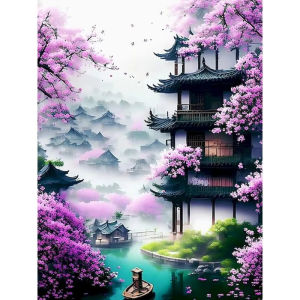 Diy Handwork Painting By Numbers Loft Scenery Oil Paint for Adult Coloring By Numbers on Canvas Painting Unique Gift