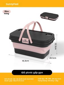 SUNNY FEEL | Hộp Đựng Đa Năng Gấp Gọn Có Bàn