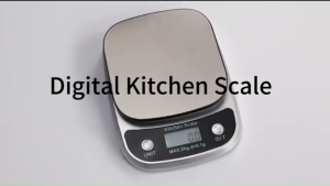 IMUTO Food Kitchen Scale Digital Weight Grams and Oz,Professional Digital Kitchen Food Scales 3kg/1g-5kg/1g for Weight Loss Dieting Baking CookingStainless Steel Weighing PlatformLCD Display