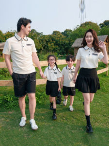 HONGLEXIUYAN | Summer Family Matching Polos School Uniform Style