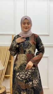 Gamis Batik Wanita - Dress Batik Katun Micro - Batik IFA