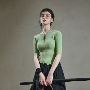 Original Design Slim Summer Knit Top