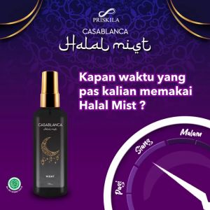 Casablanca Halal Hijab Mist 100ml || Parfum 5 Variant Tahan Lama || Parfum Pria & Wanita
