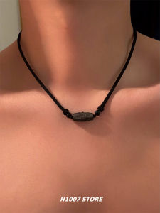 Chinese Fad Yinyao Stone Sky Bead Braided Rope Mens Bracelet Womens Necklace Adjustable Niche Design Clavicle Chain New Chinese Style