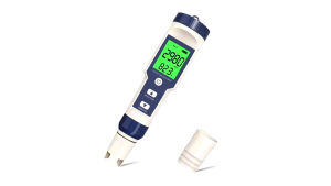 RCYAGO PHมิเตอร์ดิจิตอล 5 IN1 PH Meter & เครื่องวัดความเค็ม ตัววัดความเค็มของน้ำเกลือ PH/TDS/EC/salinity/Temperature Meter for ปุ๋ยน้ำ