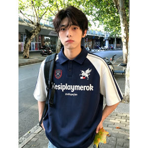 LIUBU | Color Block Polo Shirt Male Summer Short Sleeve