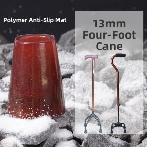 Thickened Rubber Anti-slip Head Foot Pad for Walking Sticks Stainless Steel Wear-resistant Pad Garden Tool Accessories