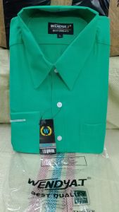 Wendya.T Kemeja Pria Formal Warna Hijau Natal/Hijau Suji✓Kemeja Polos Lengan Panjang