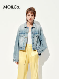 MO&Co. | Vintage Faded Edge Denim Jacket