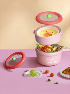 [China Plug Adapter Needed]Little pumpkin | Multi-functional Steam & Cook Electric Hot Pot
