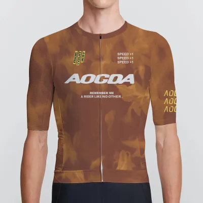 AOGDA Aero แข่งจักรยานเสื้อทีมกีฬามืออาชีพเจอร์ซีจักรยานระบายอากาศ
