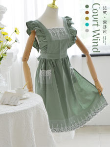 Váy Ngắn Bằng Vải Cotton Thêu Kiểu Pháp Dễ Thương Cho Bé Gái Váy Ngắn Chống Dính Cho Nhà Bếp Váy Ngắn Bằng Cotton Nguyên Chất