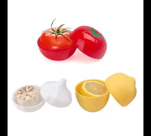 1/2Pcs Creative Kitchen Refrigerator Vegetable Fruits Crisper Containers Onion Avocado Tomatoes Lemon Fresh Storage Box