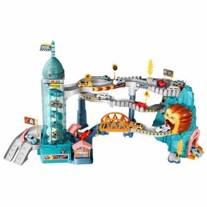 LION MOUNTAIN ADVENTURE Track Parking Mobil Mainan Anak