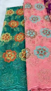 Luxury Swiss Voile Lace In Switzerland Lace Fabric With Stones 2026 Cotton Quality African Lace Fabric For Wedding Dress M710-1