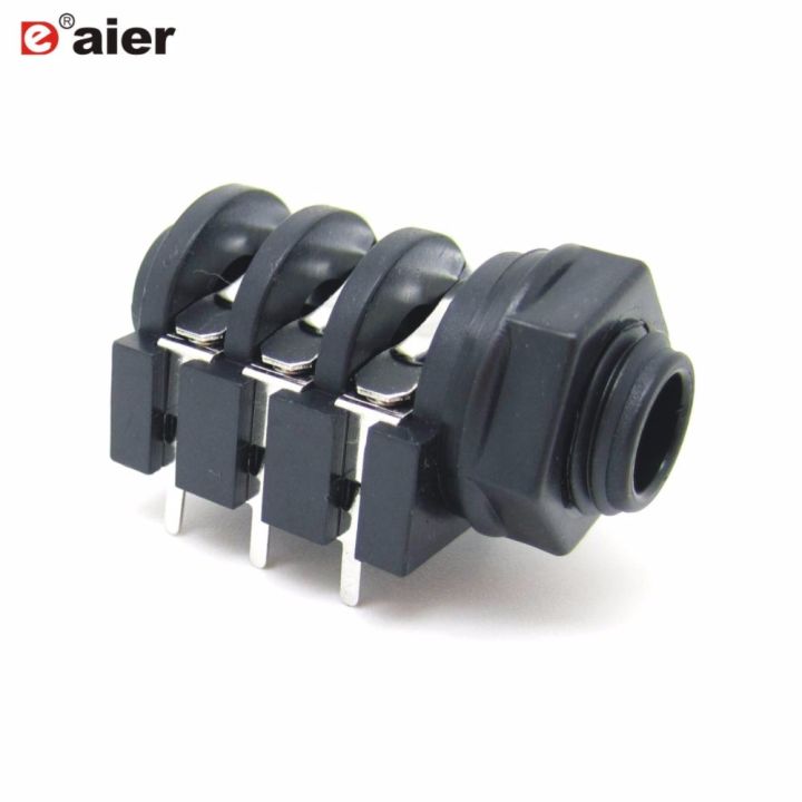 1/4 Inch 6.35 Mm Brass Mono Guitar Bass Cylinder Socket Jack Outlet - Foto 12