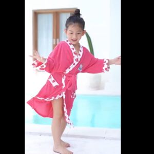 Kimono Handuk Anak Size L / 6-8 Tahun / Jubah Mandi Anak - Millieshop