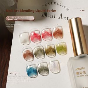 GAOY | Watercolor Nail Art Stain with Chinese Ink Marble Effect