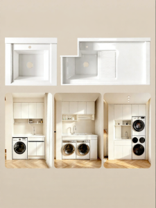 BEIQIVI | Customized Balcony Washing Basin and Cabinet Combination