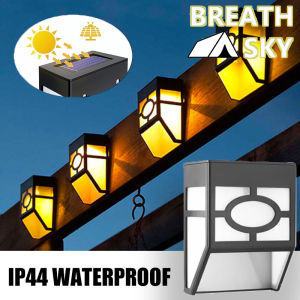 Solar Wall Light Led Outdoor Waterproof Exterior Wall Lamp Garden Landscape Decoration Solar Corridor Light Warm