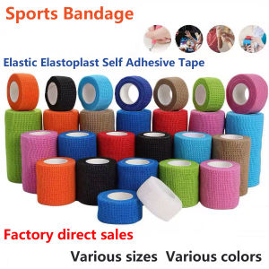 Colorful Athletic Wrap Tape Self Adhesive Elastic Bandage Sports Protector Knee Finger Ankle Palm Shoulder Random colors