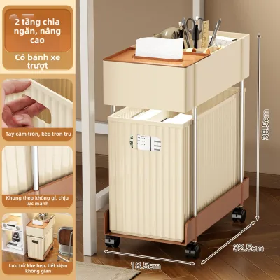 SUOBAI | Tủ Lưu Trữ Có Bánh Xe Đặt Dưới Bàn