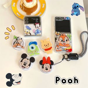 Cute Creative  Cartoon Mickey Minnie Samsung ZFlip7 Flip Cover Foldable Screen Magnetic Absorption Full Protection Womens Style Protective Case