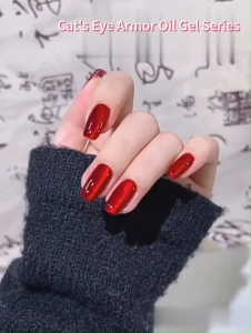 Jillradia สีทาเล็บเจล Cat Eye Millennium satin สีเงาสวย ตรงปก ติดทนนาน ขนาด 10 ml.