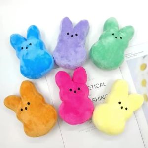 Peeps Plush Bunny Rabbit Peep Easter Toys Goodie Bag Fillers Carnival Prizes Assortment Kids Easter Egg Filter Party Favors