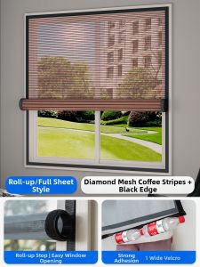 QINGHUACI | Invisible Self-adhesive Anti-mosquito Screen Window for Outer Opening