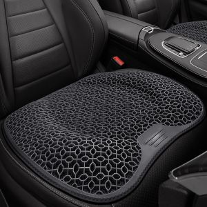 1pc Gel Seat Cushion - Honeycomb Design for Car/Office | Breathable & Machine Washable Pad Ergonomic Support & Lightweight