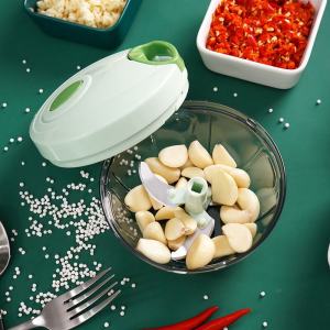 Manual Garlic Chopper Family Use Hand Operated Tool for Grinding Garlic Ginger Paste Kitchen Cooking Utensil Easy to Clean