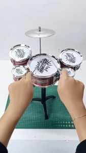 Jackjacktoys Mainan Edukasi  Alat Musik Anak Laki Laki Set Jazz Drum Musikal Mainan Alat Musik Pukul Drum