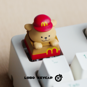 Takara Tomy | Maltese Peripheral Light-Transmitting Personalized Cute Custom Accessories Mechanical Keyboard Esc Resin Material Keycap Gifts