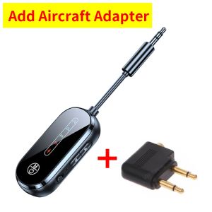 Bluetooth 5.4 Receiver Transmitter Low Latency 3.5mm AUX Jack Wireless Audio Adapter For TV Airplane Car Speaker PC Headset