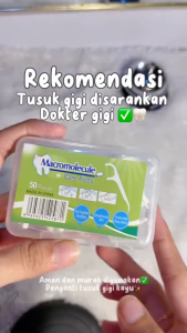 50PCS / 1BOX ISI 50 PCS TUSUK GIGI BENANG MACROMOLECULE ALAT UNTUK MEMBERSIHKAN GIGI DENTAL FLOSS 1 BOX