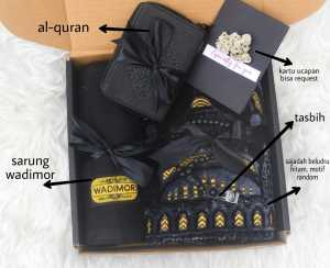 Hampers kado cowok pria ramadhan lebaran ulang tahun islami sarung sajadah pacar suami teman pernikahan wisuda anniversary